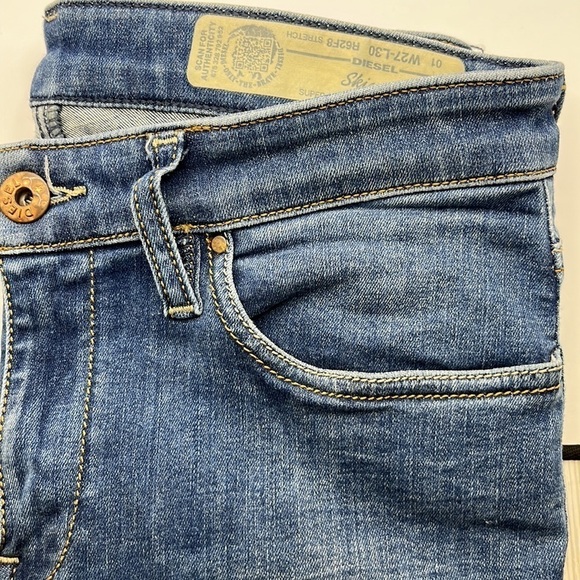 Diesel Skinzee Super Slim Skinny Regular Waist Size 27 - Picture 14 of 16